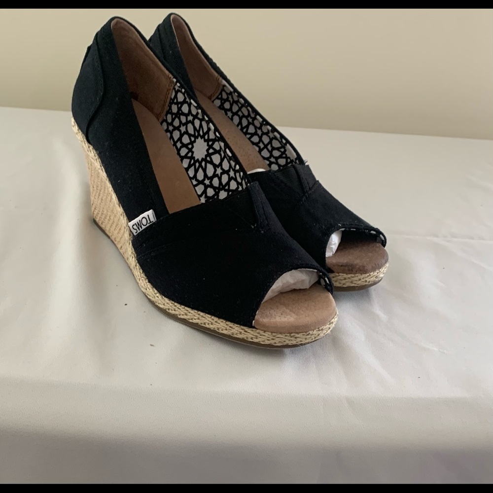 Toms Wedge Open Toe Sandal